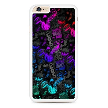 Dark Boom Bang Neon Color Collage iPhone 6 / 6S / 6 Plus / 6S Plus Case - Image 2