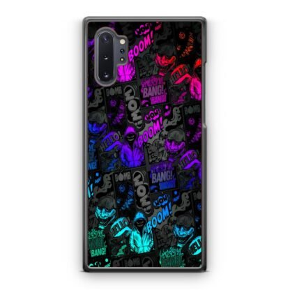 Dark Boom Bang Neon Color Collage Samsung Galaxy Note 10 / Note 10 Plus Case