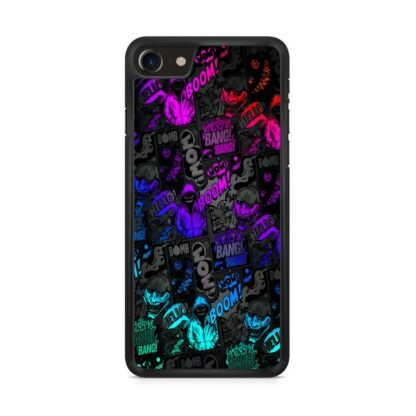 Dark Boom Bang Neon Color Collage iPhone 7 / 8 / SE 2020 / SE 2022 Case