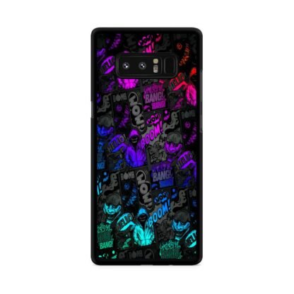Dark Boom Bang Neon Color Collage Samsung Galaxy Note 8 Case
