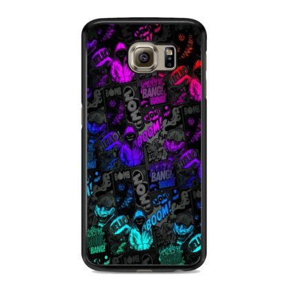 Dark Boom Bang Neon Color Collage Samsung Galaxy S6 / S6 Edge / S6 Edge Plus Case