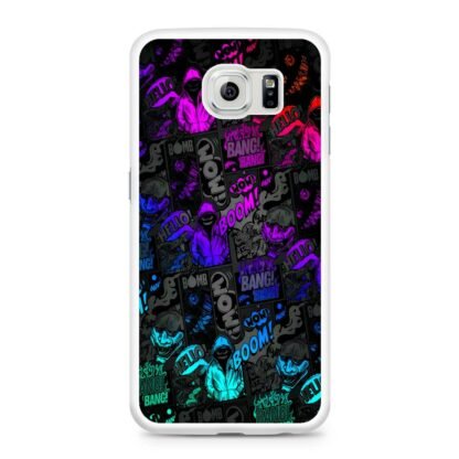 Dark Boom Bang Neon Color Collage Samsung Galaxy S6 / S6 Edge / S6 Edge Plus Case - Image 2