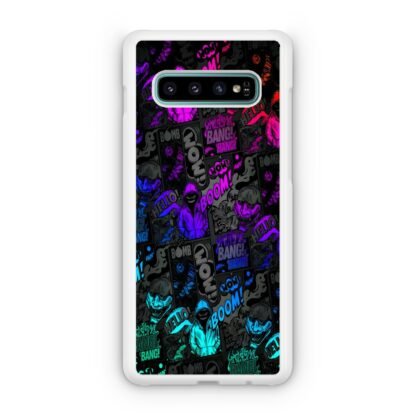 Dark Boom Bang Neon Color Collage Samsung Galaxy S10 / S10e / S10 Plus / S10 5G Case - Image 2