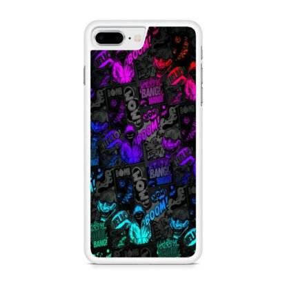 Dark Boom Bang Neon Color Collage iPhone 7 Plus / 8 Plus Case - Image 2