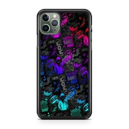 Dark Boom Bang Neon Color Collage iPhone 15 / 15 Plus / 15 Pro / 15 Pro Max Case