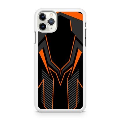 Dark Grey Orange Drop Pattern Cover iPhone 12 / 12 Pro / 12 Pro Max / 12 Mini Case - Image 2