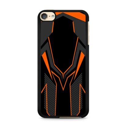 Dark Grey Orange Drop Pattern Cover iPod Touch 6 / 7 Case