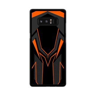 Dark Grey Orange Drop Pattern Cover Samsung Galaxy Note 8 Case