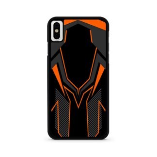 Dark Grey Orange Drop Pattern Cover iPhone X / XR / XS / XS Max Case