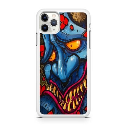 Demon Monster Blue Fangs iPhone 12 / 12 Pro / 12 Pro Max / 12 Mini Case - Image 2