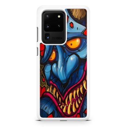 Demon Monster Blue Fangs Samsung Galaxy S20 / S20 Plus / S20 Ultra / S20 FE Case - Image 2