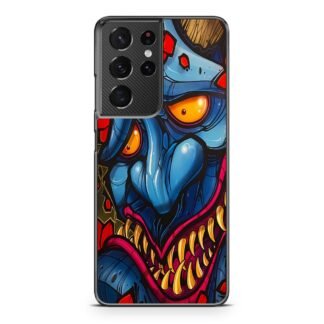 Demon Monster Blue Fangs Samsung Galaxy S21 / S21 Plus / S21 Ultra / S21 FE Case