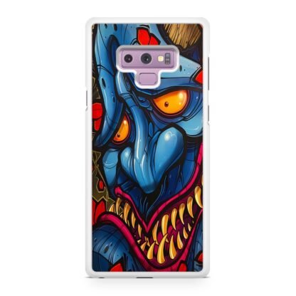 Demon Monster Blue Fangs Samsung Galaxy Note 9 Case - Image 2