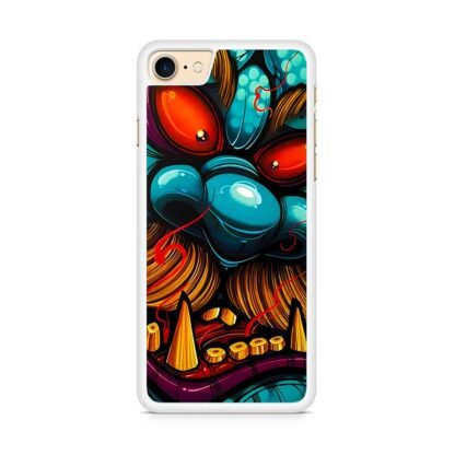 Demon Monster Blue Red Eyes iPhone 7 / 8 / SE 2020 / SE 2022 Case - Image 2