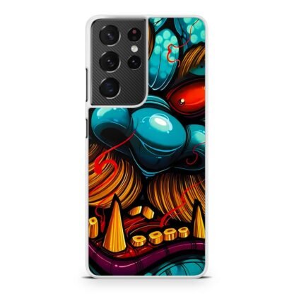 Demon Monster Blue Red Eyes Samsung Galaxy S21 / S21 Plus / S21 Ultra / S21 FE Case - Image 2