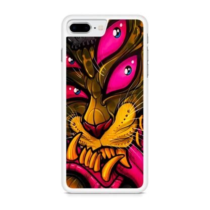 Demon Monster Four Eyes Cheetah iPhone 7 Plus / 8 Plus Case - Image 2