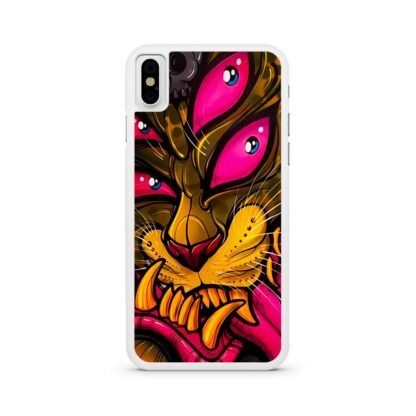Demon Monster Four Eyes Cheetah iPhone X / XR / XS / XS Max Case - Image 2