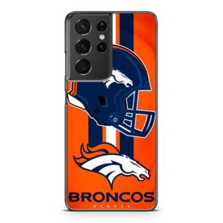 Denver Broncos Helmet NFL Logo Samsung Galaxy S21 / S21 Plus / S21 Ultra / S21 FE Case