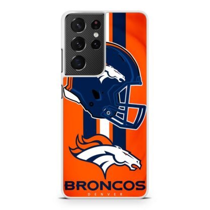 Denver Broncos Helmet NFL Logo Samsung Galaxy S21 / S21 Plus / S21 Ultra / S21 FE Case - Image 2
