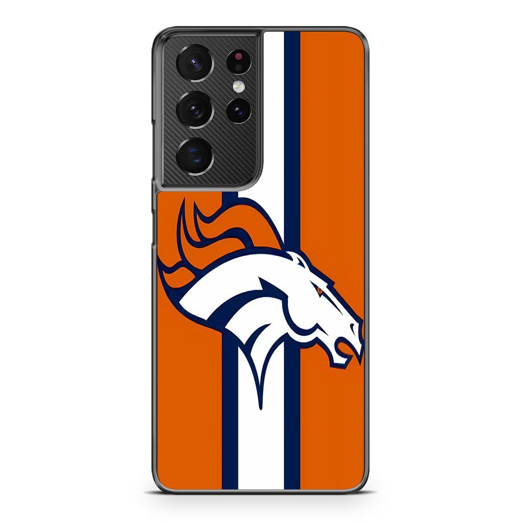 Denver Broncos Orange Stripe Logo Samsung Galaxy S21 / S21 Plus / S21 Ultra / S21 FE Case