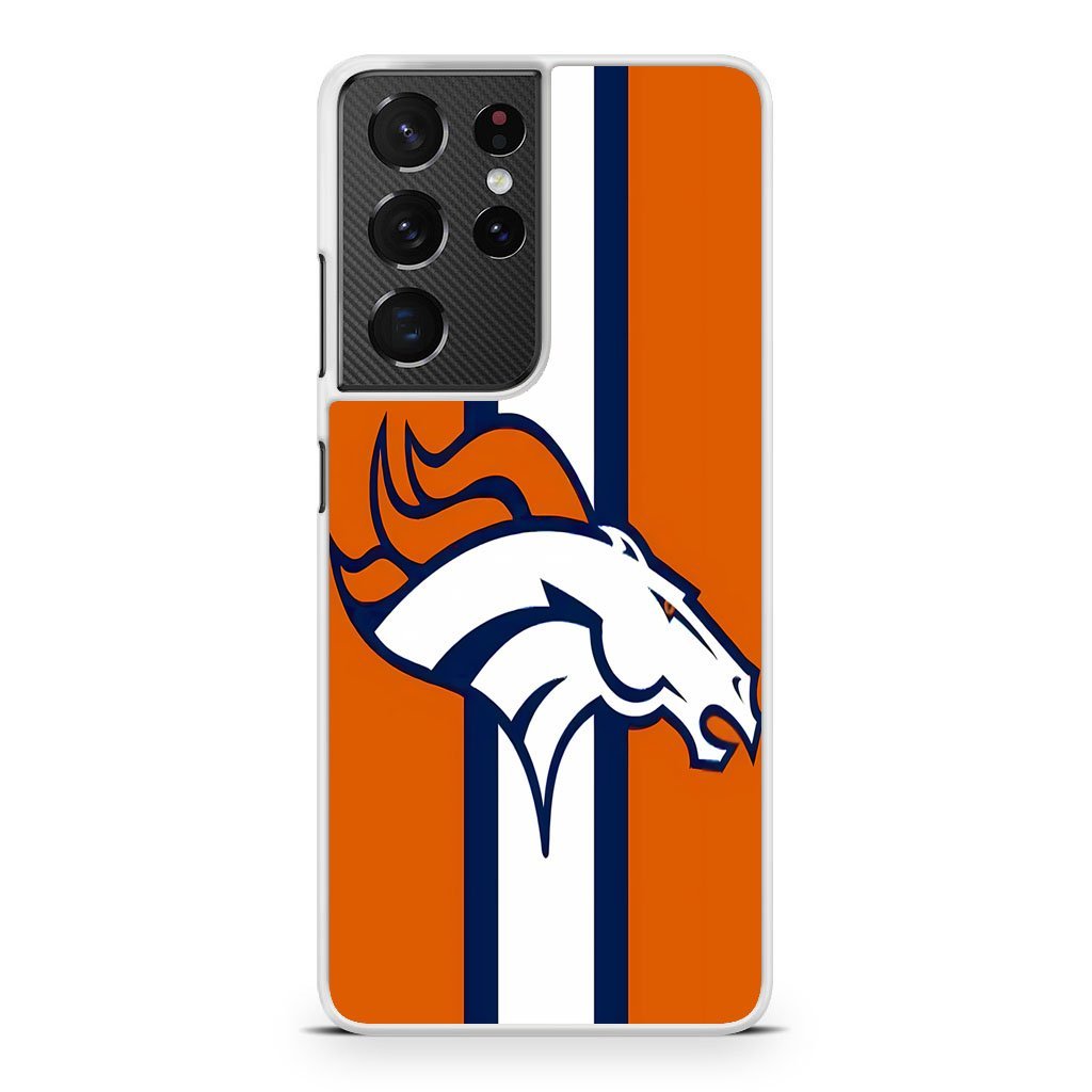 Denver Broncos Orange Stripe Logo Samsung Galaxy S21 / S21 Plus / S21 Ultra / S21 FE Case - Image 2