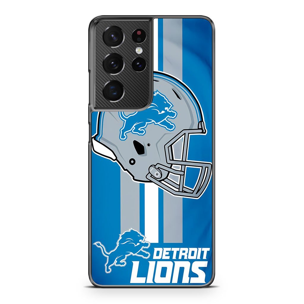 Detroit Lions Helmet NFL Logo Samsung Galaxy S21 / S21 Plus / S21 Ultra / S21 FE Case