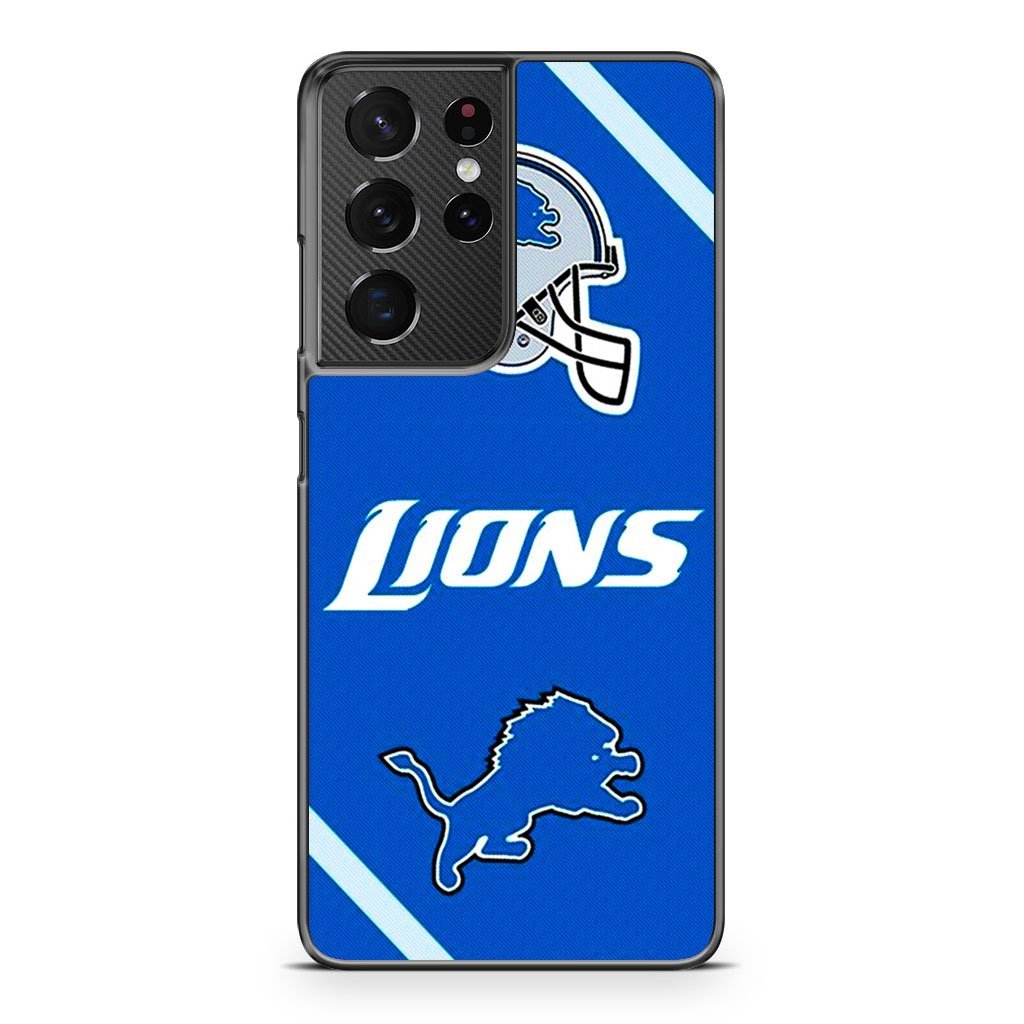 Detroit Lions NFL Logo Samsung Galaxy S21 / S21 Plus / S21 Ultra / S21 FE Case