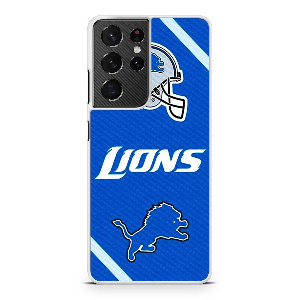Detroit Lions NFL Logo Samsung Galaxy S21 / S21 Plus / S21 Ultra / S21 FE Case - Image 2