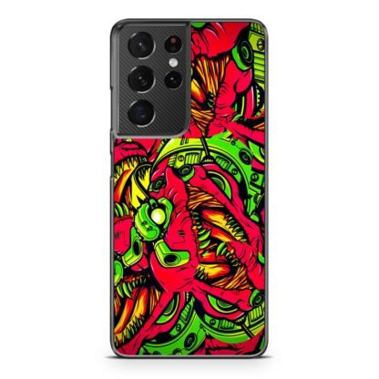 Dino Robot T-Rex Collage Samsung Galaxy S21 / S21 Plus / S21 Ultra / S21 FE Case