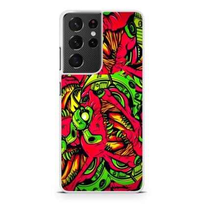 Dino Robot T-Rex Collage Samsung Galaxy S21 / S21 Plus / S21 Ultra / S21 FE Case - Image 2
