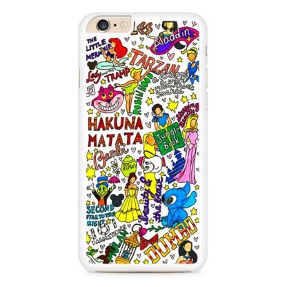 Disney Characters Doodle iPhone 6 / 6S / 6 Plus / 6S Plus Case - Image 2