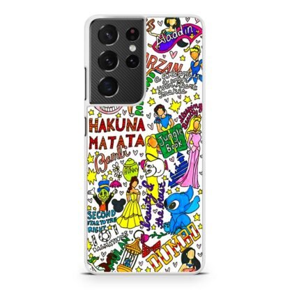 Disney Characters Doodle Samsung Galaxy S21 / S21 Plus / S21 Ultra / S21 FE Case - Image 2