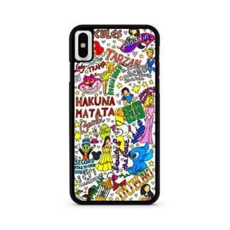 Disney Characters Doodle iPhone X / XR / XS / XS Max Case