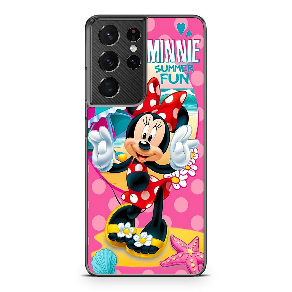 Disney Minnie Mouse Summer Fun Samsung Galaxy S21 / S21 Plus / S21 Ultra / S21 FE Case
