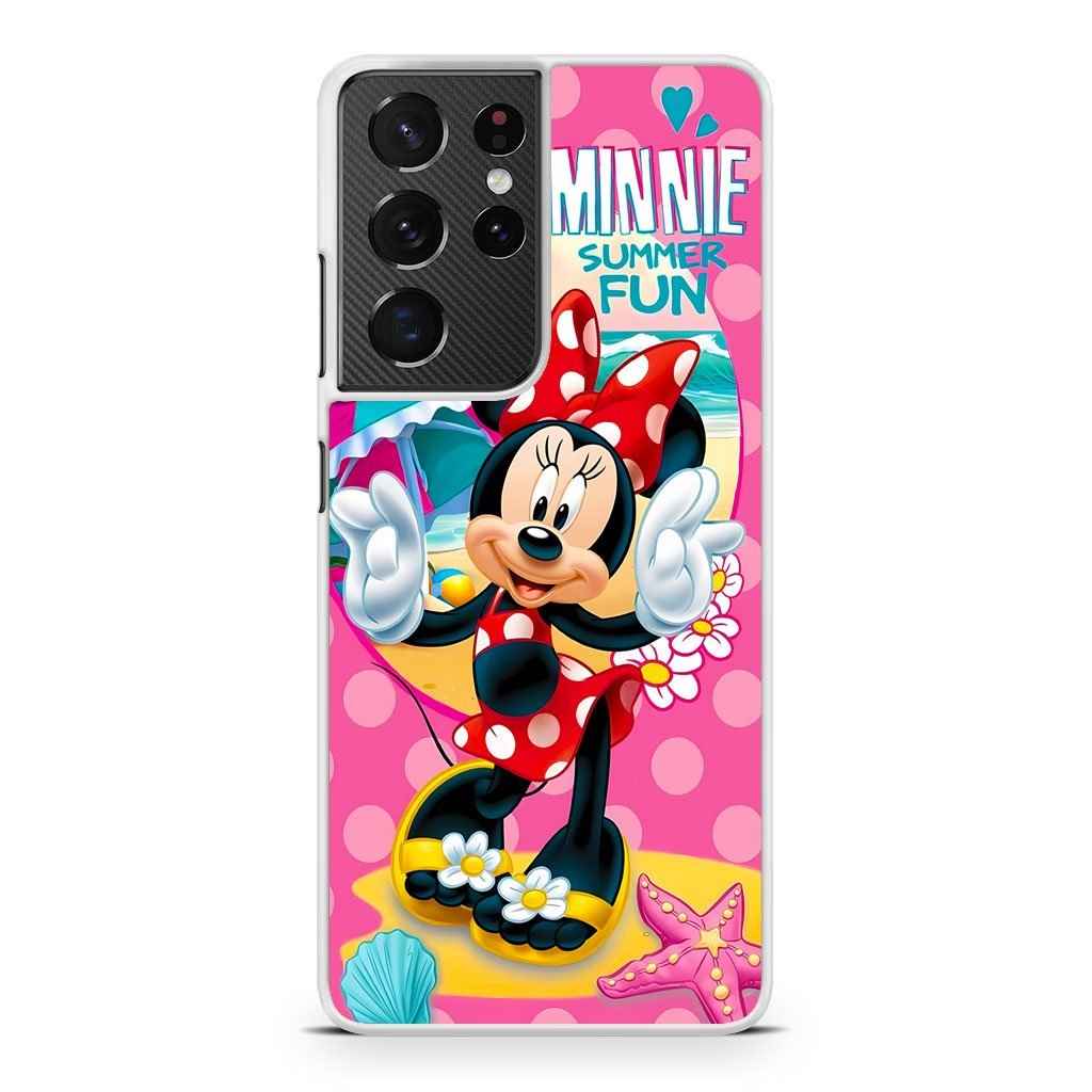 Disney Minnie Mouse Summer Fun Samsung Galaxy S21 / S21 Plus / S21 Ultra / S21 FE Case - Image 2