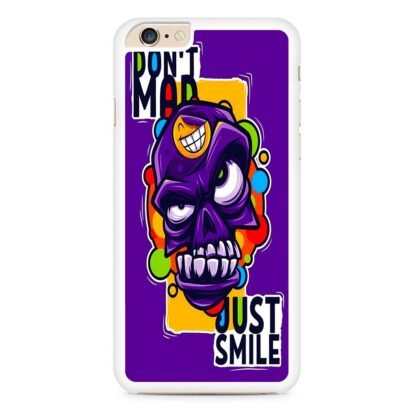 Dont Mad Just Smile Skull Doodle iPhone 6 / 6S / 6 Plus / 6S Plus Case - Image 2