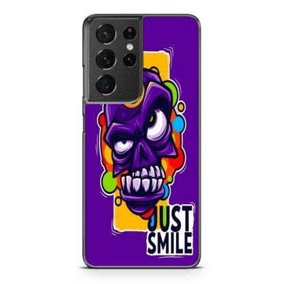 Dont Mad Just Smile Skull Doodle Samsung Galaxy S21 / S21 Plus / S21 Ultra / S21 FE Case