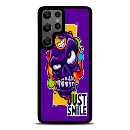 Dont Mad Just Smile Skull Doodle Samsung Galaxy S24 / S24 Plus / S24 Ultra / S24 FE Case