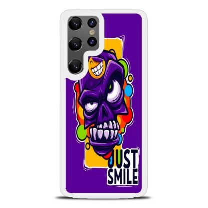 Dont Mad Just Smile Skull Doodle Samsung Galaxy S24 / S24 Plus / S24 Ultra / S24 FE Case - Image 2