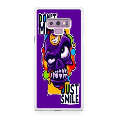 Dont Mad Just Smile Skull Doodle Samsung Galaxy Note 9 Case - Image 2