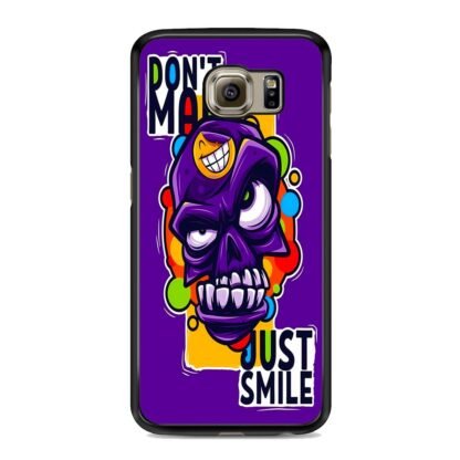 Dont Mad Just Smile Skull Doodle Samsung Galaxy S6 / S6 Edge / S6 Edge Plus Case