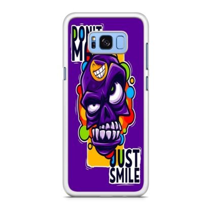 Dont Mad Just Smile Skull Doodle Samsung Galaxy S8 / S8 Plus Case - Image 2