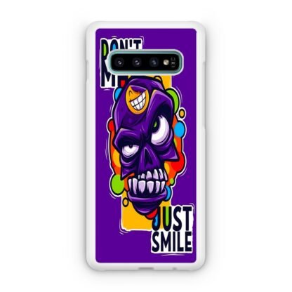 Dont Mad Just Smile Skull Doodle Samsung Galaxy S10 / S10e / S10 Plus / S10 5G Case - Image 2