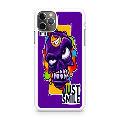 Dont Mad Just Smile Skull Doodle iPhone 15 / 15 Plus / 15 Pro / 15 Pro Max Case - Image 2