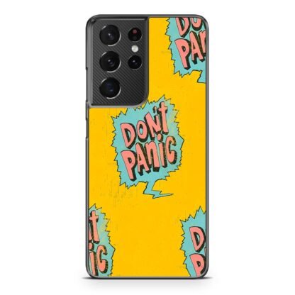 Dont Panic Pop Art Cover Samsung Galaxy S21 / S21 Plus / S21 Ultra / S21 FE Case