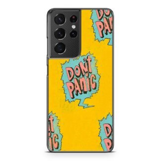 Dont Panic Pop Art Cover Samsung Galaxy S21 / S21 Plus / S21 Ultra / S21 FE Case