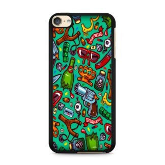 Doodle Arms Collage iPod Touch 6 / 7 Case