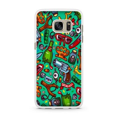 Doodle Arms Collage Samsung Galaxy S7 / S7 Edge Case - Image 2