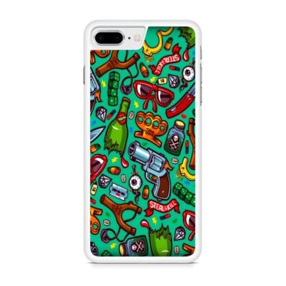 Doodle Arms Collage iPhone 7 Plus / 8 Plus Case - Image 2