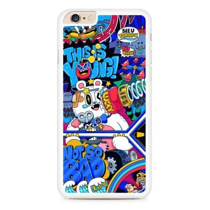 Doodle Characters Collage iPhone 6 / 6S / 6 Plus / 6S Plus Case - Image 2